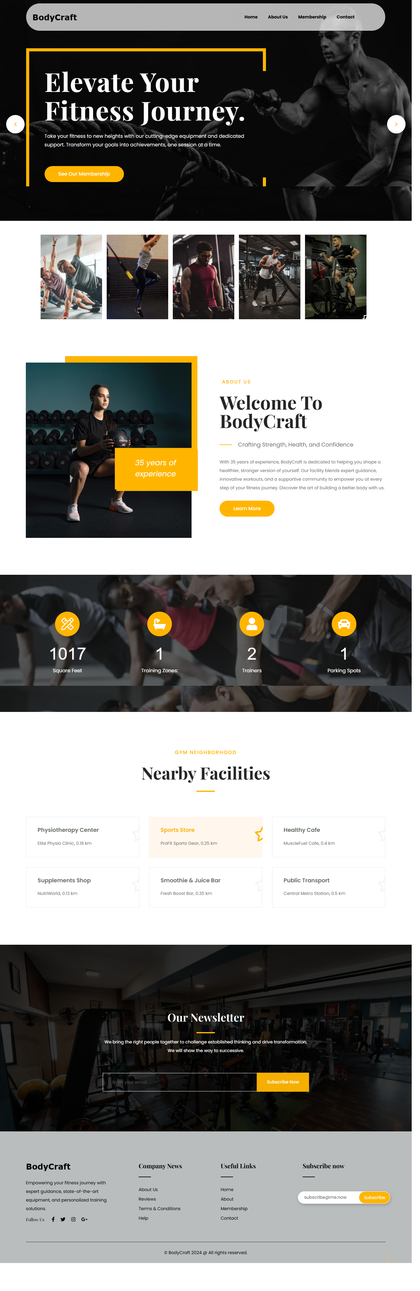 Created a tailored and dynamic single-page website for BodieCraft, showcasing gym facilities and services with engaging visuals and smooth navigation. Built entirely with HTML, CSS, and JavaScript for optimal performance.