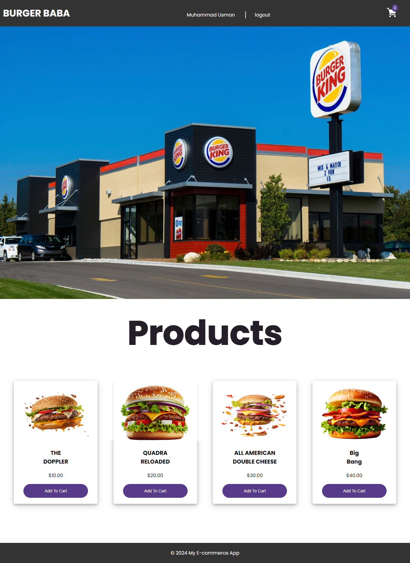 A streamlined web app featuring a user-friendly signup/login system and seamless "Add to Cart" functionality, built with HTML, CSS, and JavaScript.