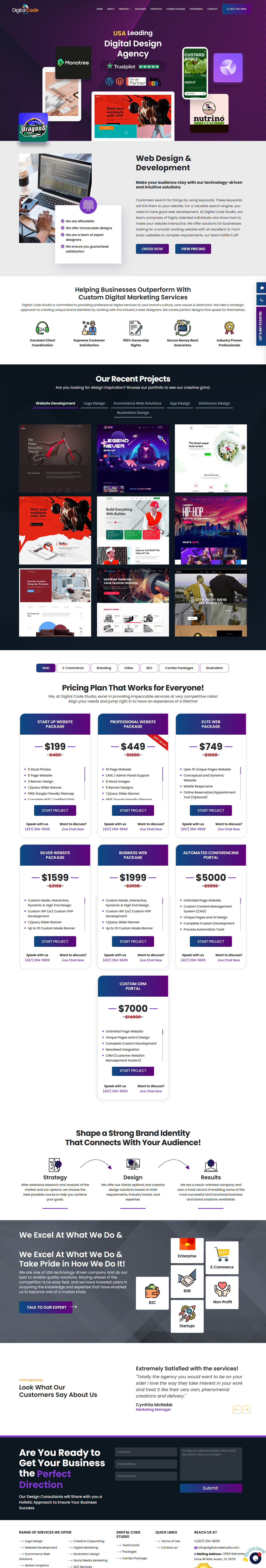 Created and managed Digital Code Studio, a web development and design portfolio site that showcases a variety of modern and scalable digital projects, utilizing the latest web technologies to meet diverse client&nbsp;needs.