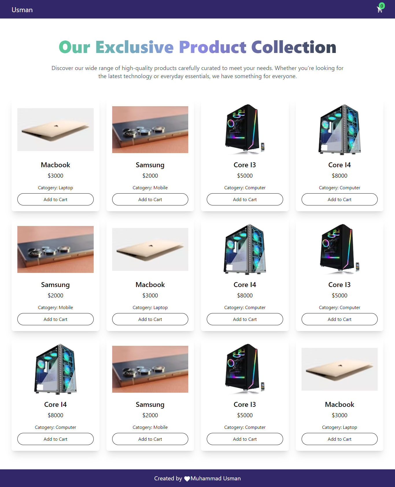 Product Context is a React-based e-commerce site with a responsive design and dynamic cart functionality. It offers a seamless shopping experience.